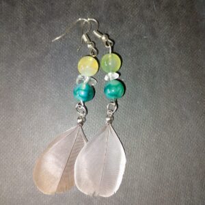 boucles oreilles agate dragon