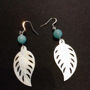 boucles oreilles aigue marine