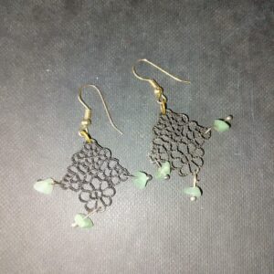 boucles oreilles aventurine