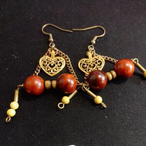 boucles oreilles coeur du désert