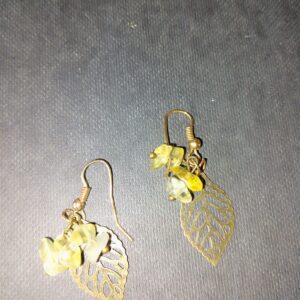 boucles oreilles citrine